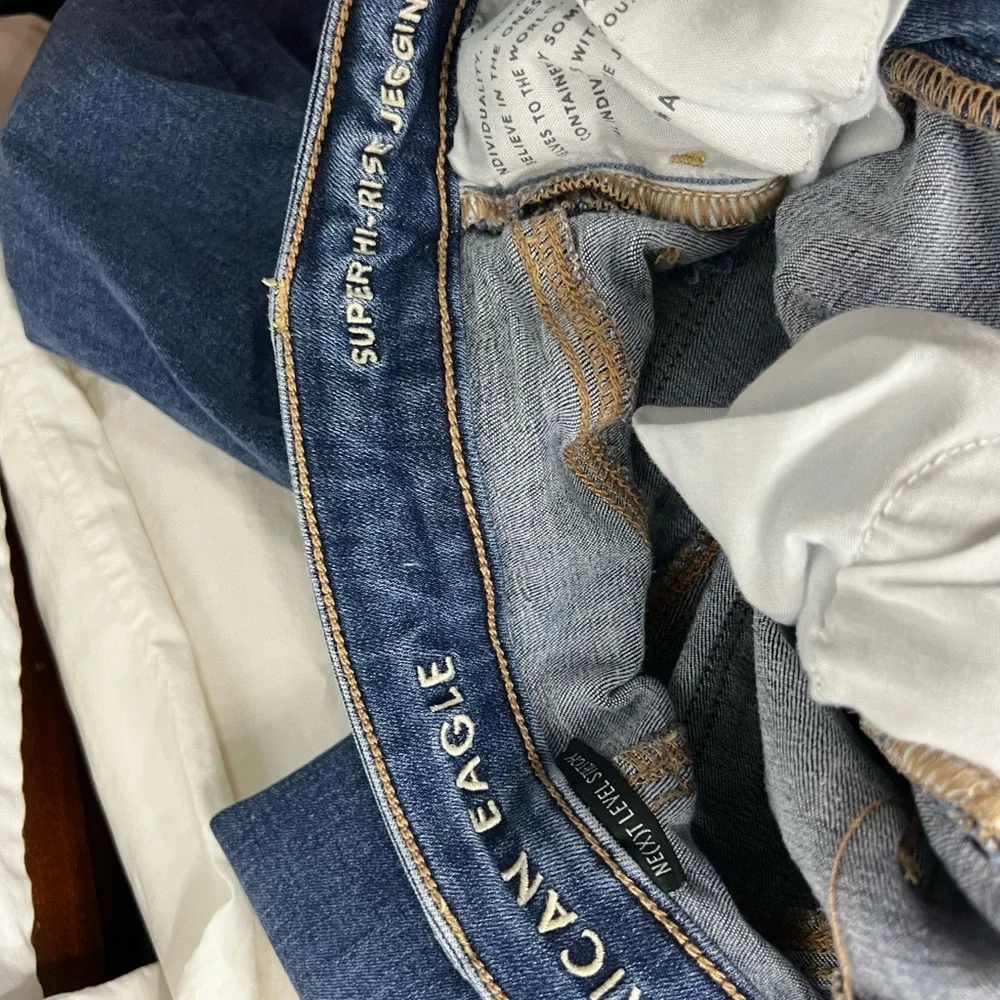 American Eagle next level stretch super hi rise jegging size 000 - Picture 5 of 7